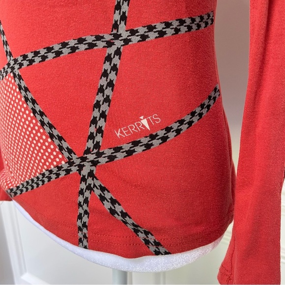 Kerrits Burnt Sienna Equestrian Long Sleeve Tee Sz L - Picture 4 of 8